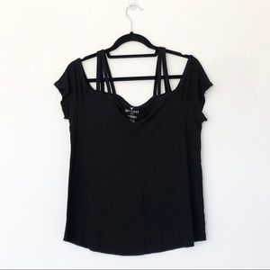 American Eagle Soft & Sexy Swing Top Black large